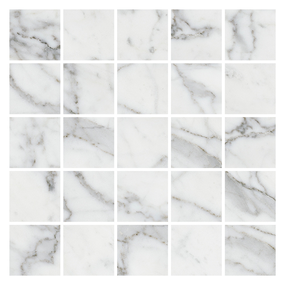 K-1000/MR/m14 Marble Trend (Марбл Тренд) Carrara (Каррара) 307x307 матовая белая мозаика
