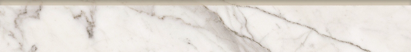 K-1000/LR/p01 Marble Trend (Марбл Тренд) Carrara (Каррара) 76x600 лаппатированный белый плинтус